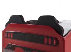 Дитяче ліжко машина Mustang Full Extra Red 190х90 см з підсвічуванням, музикою, шкіряний салон, пультом